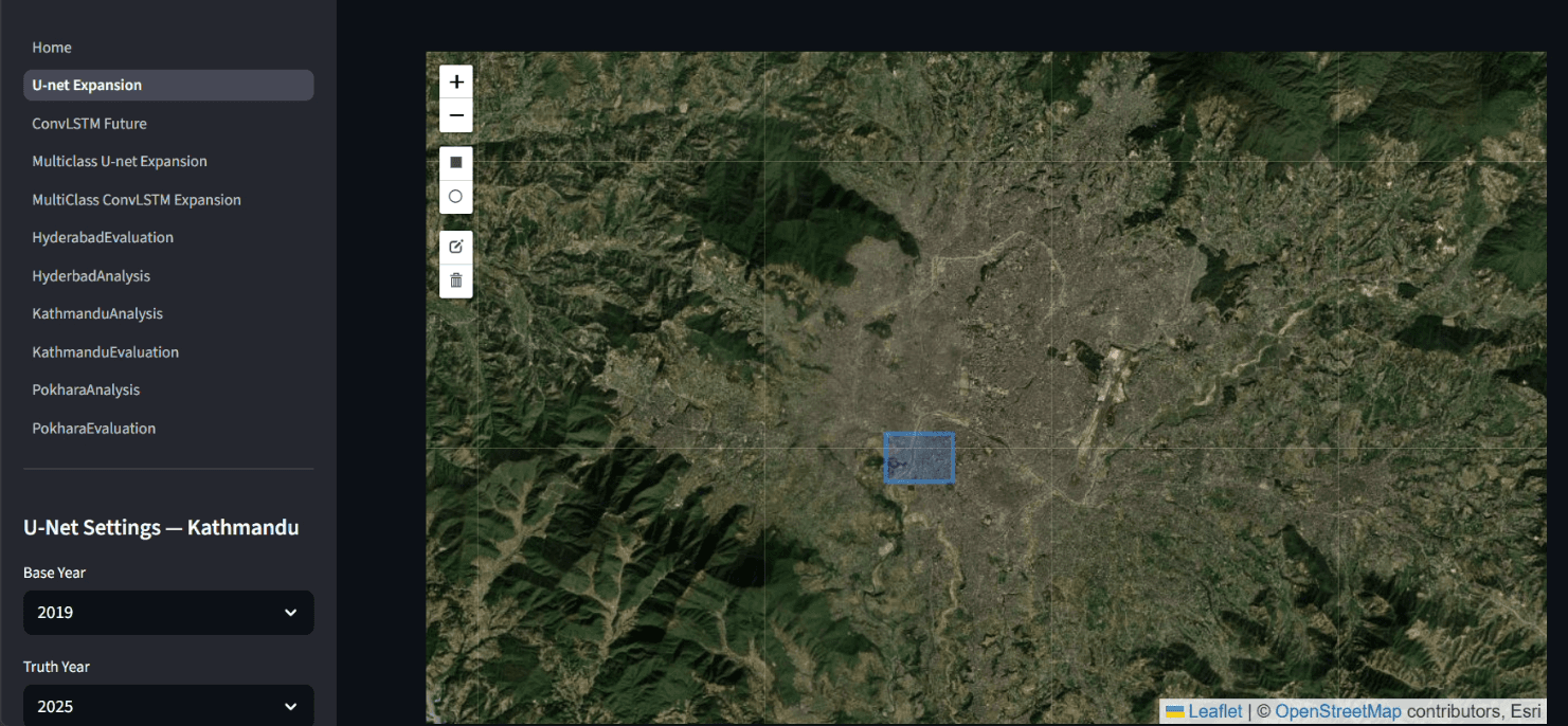 Urban Sprawl Prediction visual